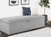 Sorrento Light Grey Blanket Box - 1